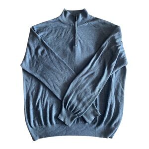 Blue Pima cotton pullover